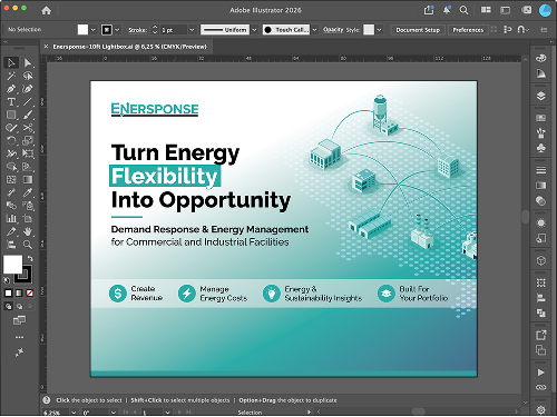 Graphics layout preview in Adobe Illustrator